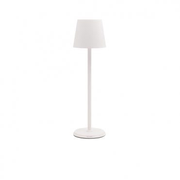 Feline LED Cordless Table Lamp White 38cm