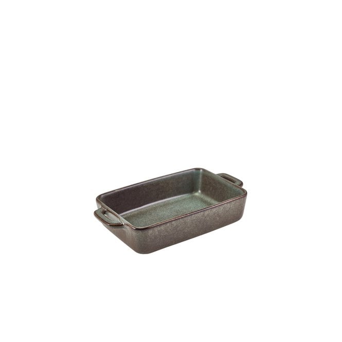 Genware Forge Cove Stoneware Rectangular Dish 16 x 10.5 x 4cm | Box of 6