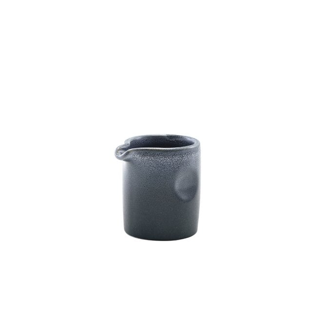 Genware Forge Graphite Stoneware Pinched Jug 9cl/ 3.2oz | Box of 12