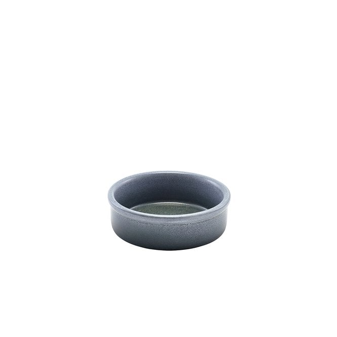 Genware Forge Graphite Stoneware Tapas Dish 10cm | Box of 6