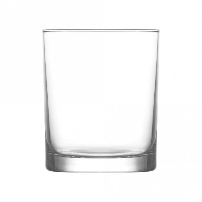 Genware Fully Tempered Rotterdam Rocks Tumbler 28cl/ 9.9oz | Box of 12