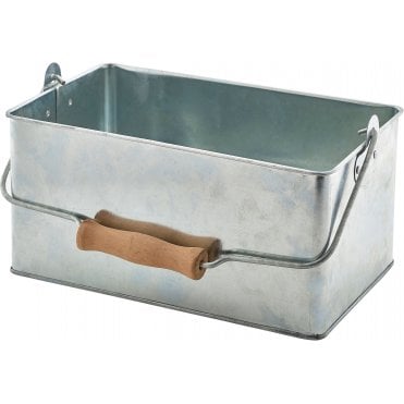 Galvanised Steel Rectangular Table Caddy 24.5x15.5x12.5cm