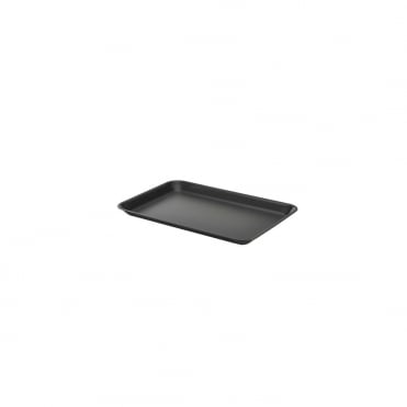 Galvanised Steel Tray 31.5x21.5x2cm Matt Black | Box of 12