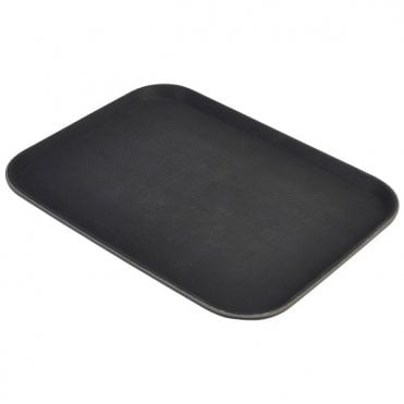 Gengrip 14" x 18" Rect. Non-Slip Tray Black