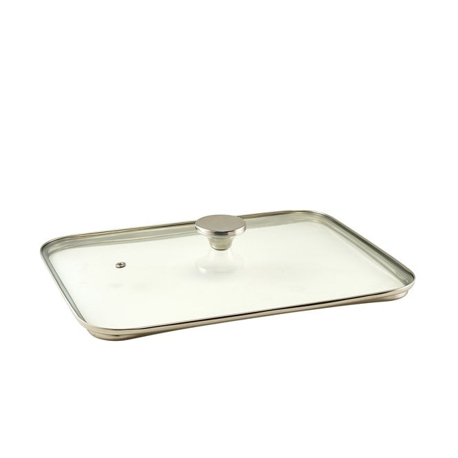 Genware  Glass Lid For Cast Aluminium Roaster 40 x 27cm