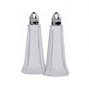 Glass Lighthouse Pepper Shaker Silver Top | Box of 12