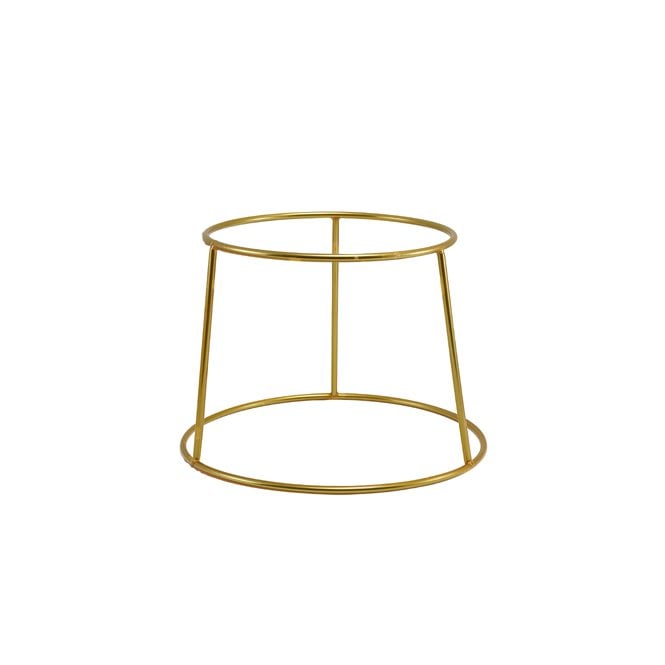 Genware  Gold Anti-Slip Round Buffet Riser 18cm