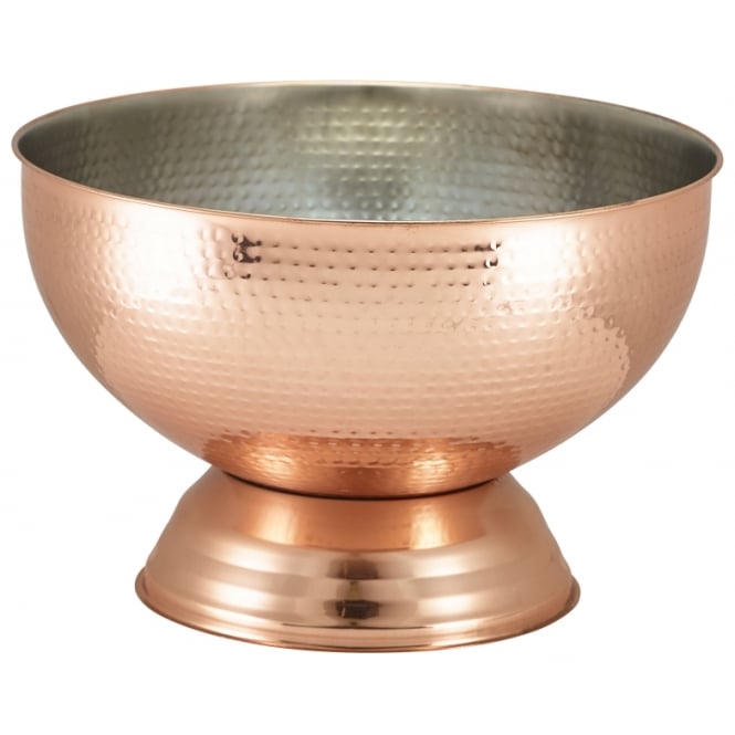 Genware Hammered Copper Champagne Bowl 36cm