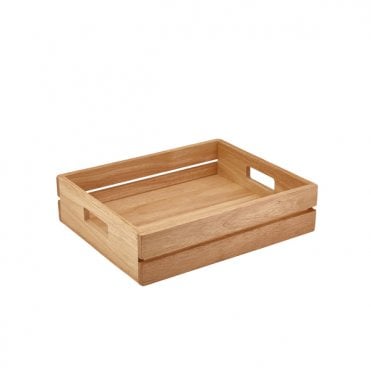 Hevea Wood Low Box/ Riser GN 1/2