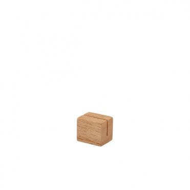 Hevea Wood Sign Holder 3 x 2.5 x 2.5cm | Box of 12