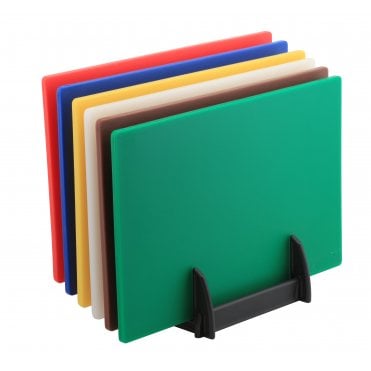 GenWare High Density Chopping Board And Rack Set 18 x 12 x 0.5"