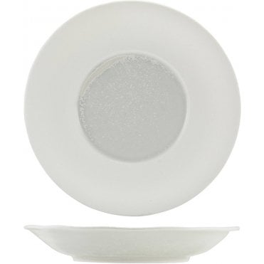 Incise Porcelain Lustre Deep Winged Plate 26cm | Box of 6