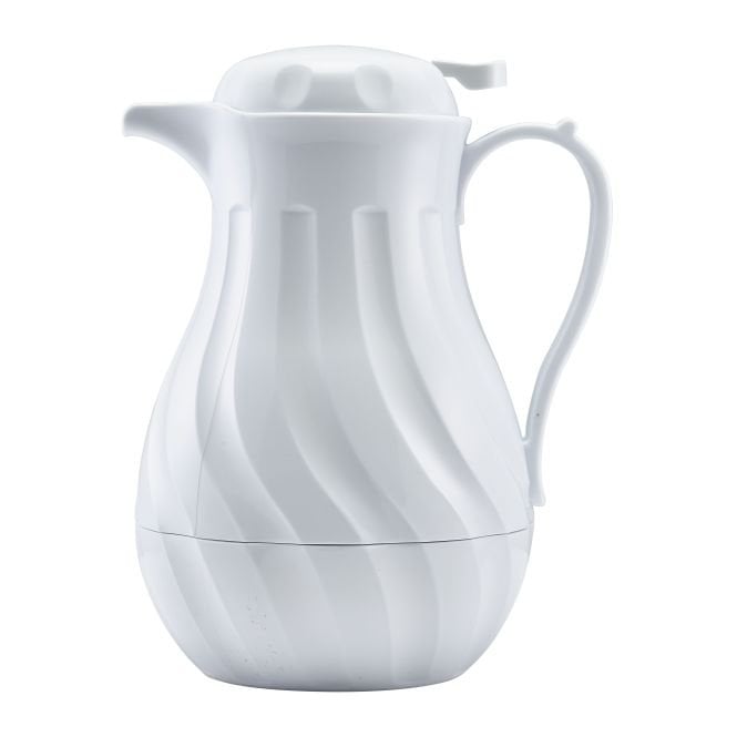 Genware Insulated Beverage Server White 64oz 2Ltr