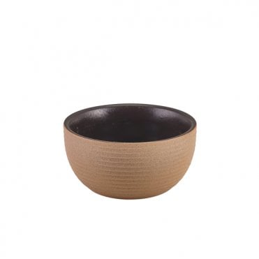 Kava Black Stoneware Ribbed Round Bowl 11.5cm | Box of 6