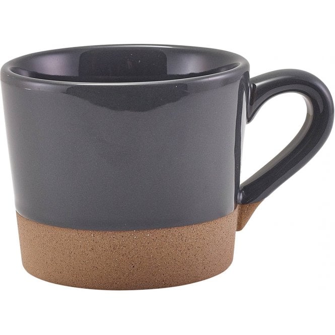 Genware  Kava Dark Grey Stoneware Coffee Cup 28.5cl/ 10oz | Box of 6