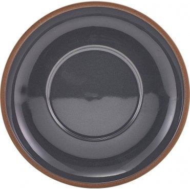 GenWare Kava Dark Grey Stoneware Saucer 16cm | Box of 6
