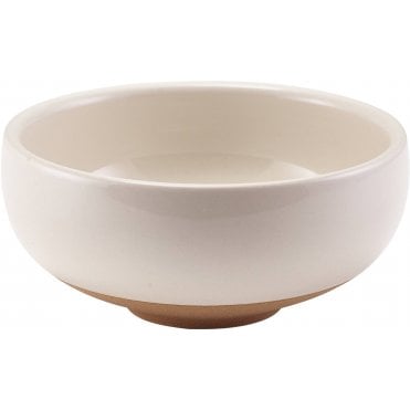 GenWare Kava White Stoneware Belly Bowl 11.5cm | Box of 6