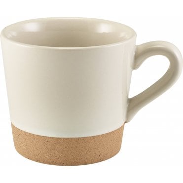 GenWare Kava White Stoneware Coffee Cup 34cl/ 12oz | Box of 6