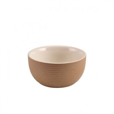 Kava White Stoneware Ribbed Round Bowl 11.5cm | Box of 6
