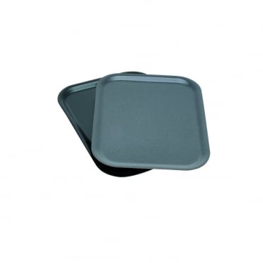 Laminated Wood Tray 46 X 34cm - Dark Granite