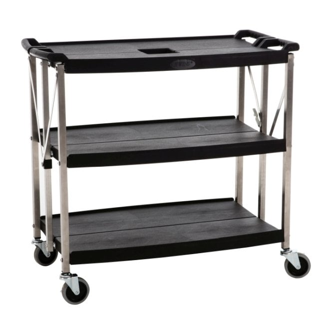 Genware  Large 3 Tier Foldable Trolley