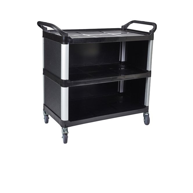 Genware  Large 3 Tier PP Panelled Trolley