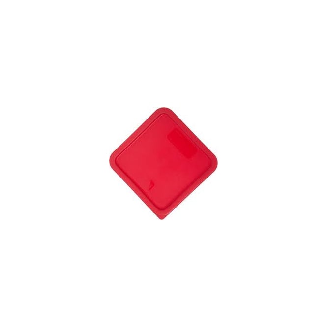 Genware Lid Square Container 5.7/ 7.6L Red