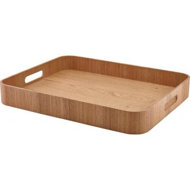 GenWare Light Wood Veneer Butlers Tray 45.5 x 36cm