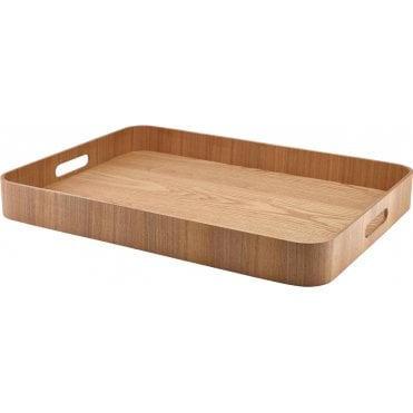 GenWare Light Wood Veneer Butlers Tray 55 x 40cm