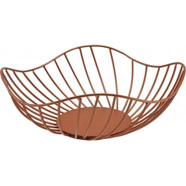 GenWare Lotus Leaf Copper Wire Basket 28.5 x 10cm