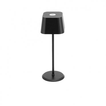 Malta LED Cordless Table Lamp Black 22cm