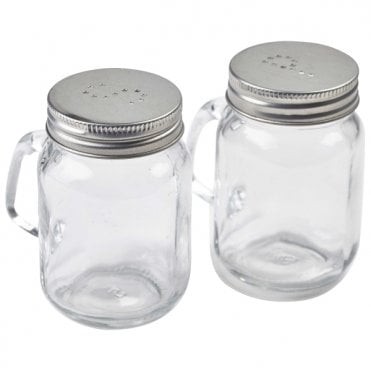 Mason Jar Salt & Pepper Shaker Set | Box of 3