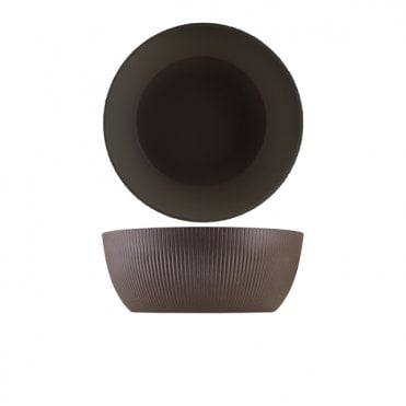 Melamine Black Aria Buffet Bowl 30 x 11.5cm