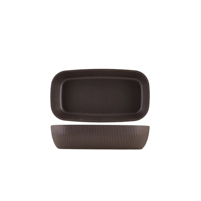Genware Melamine Black Aria Deep Dish GN 1/3