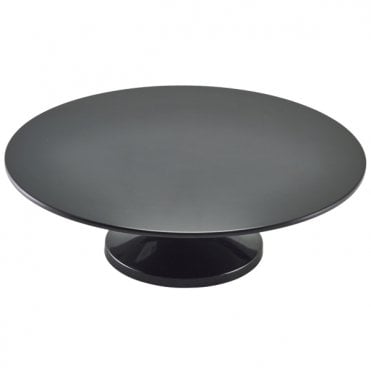 GenWare Melamine Black Cake Stand 33cm/ 13"