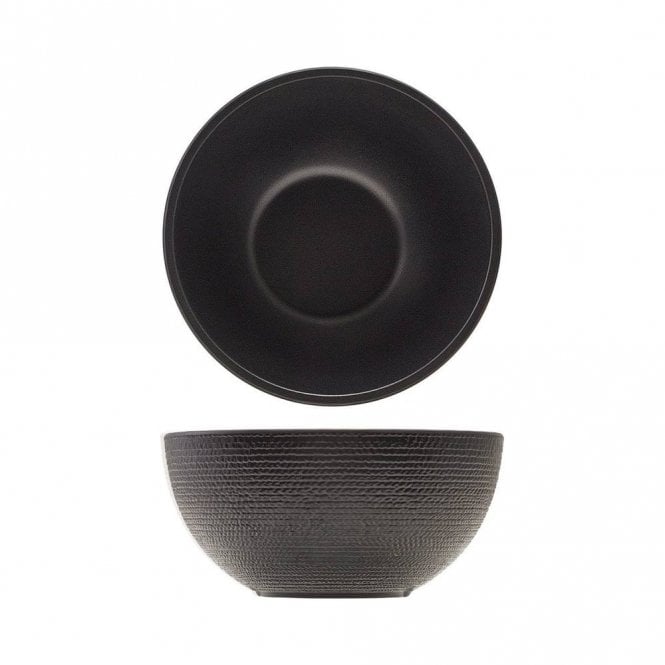 Genware  Melamine Black Jute Buffet Bowl 15.5 x 7.5cm