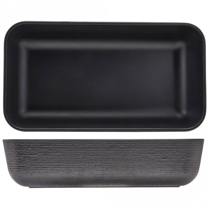 Genware  Melamine Black Jute Deep Dish GN 1/3