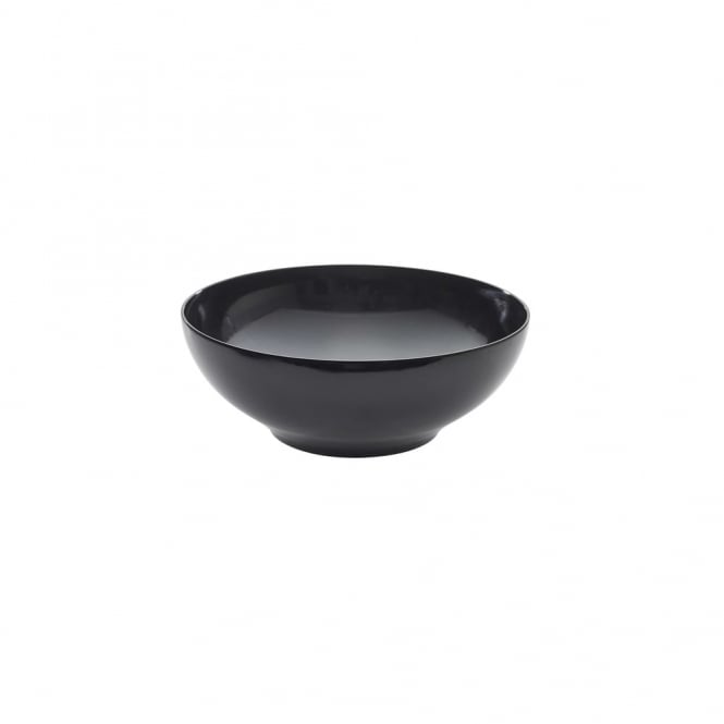 Genware  Melamine Black Round Buffet Bowl 35.5cm