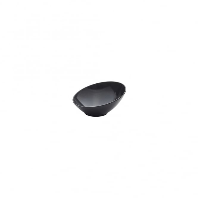 Genware  Melamine Black Slanted Buffet Bowl 21cm