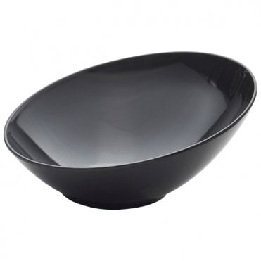 GenWare Melamine Black Slanted Buffet Bowl 30cm