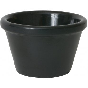 Melamine Black Smooth Ramekin 85ml/ 3oz | Box of 24