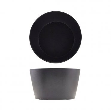 GenWare Melamine Black Tableau Conical Buffet Bowl 26.5 x 15cm