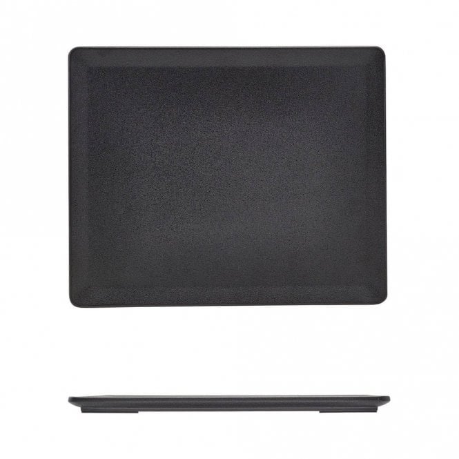 Genware  Melamine Black Tableau Platter GN 1/2