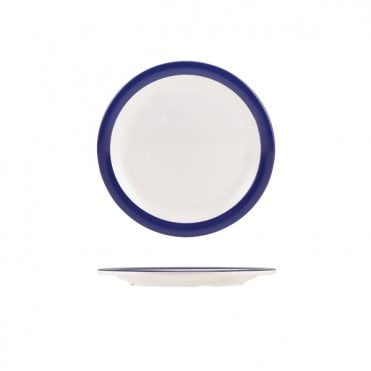 Melamine Blue Band Plate 16cm/ 6.25" | Box of 12