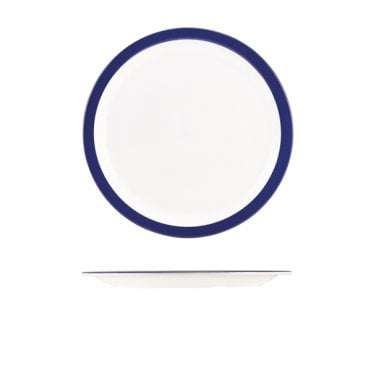 Melamine Blue Band Plate 22.5cm/ 9" | Box of 12