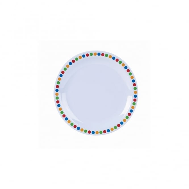 Genware  Melamine Coloured Circles Plate 16cm/ 6.25