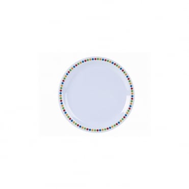 GenWare Melamine Coloured Circles Plate 22.5cm/ 9" | Box of 12