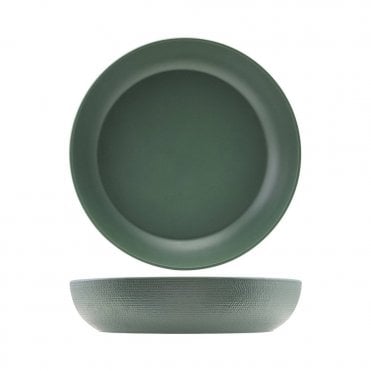 GenWare Melamine Green Jute Buffet Bowl 35 x 7.5cm