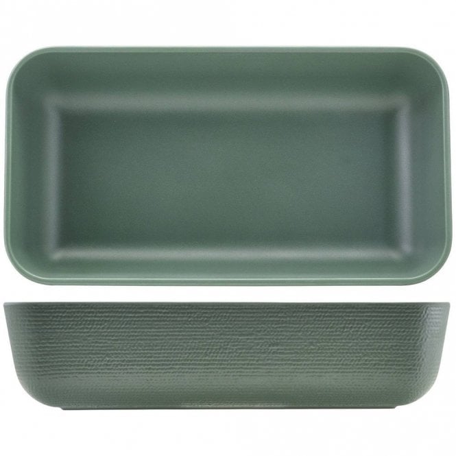 Genware  Melamine Green Jute Deep Dish GN 1/3