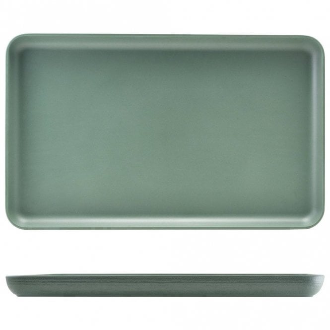 Genware  Melamine Green Jute Platter GN 1/1